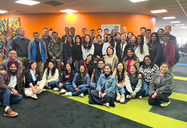 Alumni and students connect over coffee and career insights