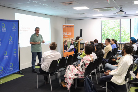 Students gain project management insights from industry expert