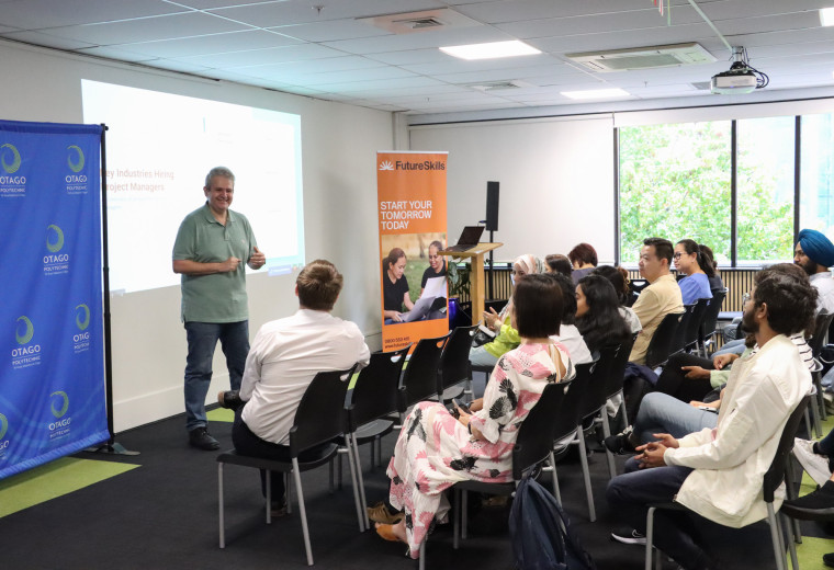 Students gain project management insights from industry expert