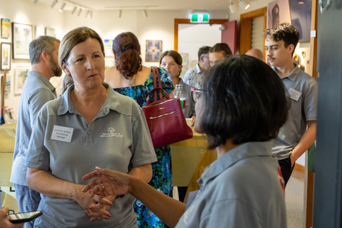 Lecturer supports Special Olympics athletes through art exhibition
