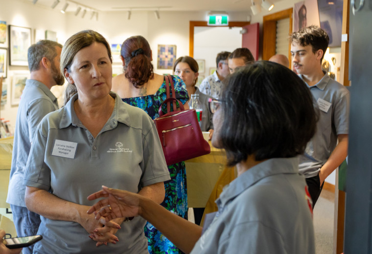 Lecturer supports Special Olympics athletes through art exhibition