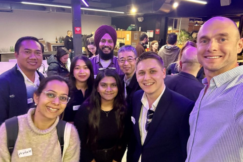 Networking night out: students attend Migrants in Tech event