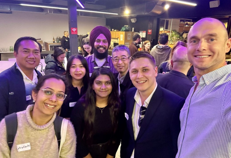 Networking night out: students attend Migrants in Tech event
