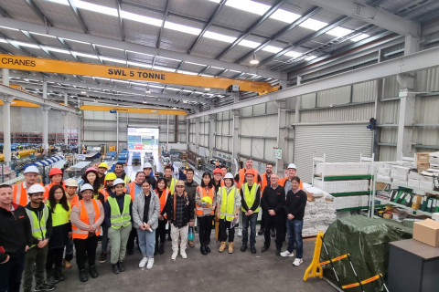 Construction students visit Steel and Tube factory