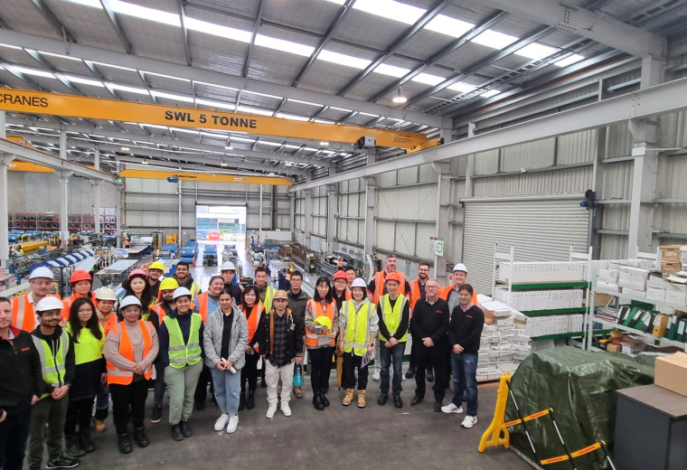 Construction students visit Steel and Tube factory