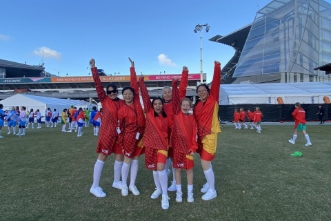 Graduate performs at FIFA opening
